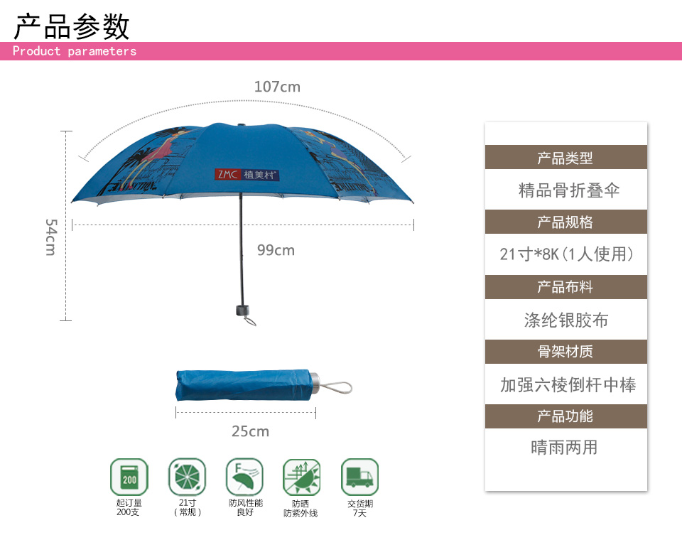 户外广告伞尺寸